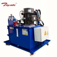 Groupe hydraulique sur roues avec ventilateur refroidi par air et boîtier électrique pour station d'alimentation hydraulique de tête de puits