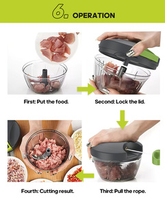 2024 Top <span class=keywords><strong>B</strong></span>án Củ<span class=keywords><strong>a</strong></span> Nhãn Hiệu Thực Phẩm Chopper Đ<span class=keywords><strong>a</strong></span> Chức Năng Nhà <span class=keywords><strong>B</strong></span>ếp Thiết Lập Với Nhự<span class=keywords><strong>a</strong></span>/PP Lưỡi Cho Cắt Tỏi Hành Rau - Product Image 5