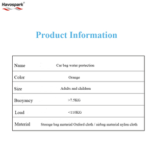 कार के उपयोग के लिए बड़ी उछाल के साथ पोर्टेबल स्वचालित इंफ्लेटेबल आपातकालीन जीवन बेल्ट छोटी मात्रा - Product Image 6