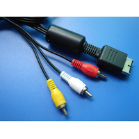 Audio Vidéo 3 RCA TV Cable PS2 PS3 AV Cable AV to RCA Cable for PlayStation 2 3 /PS2/PSX/PS3 Slim