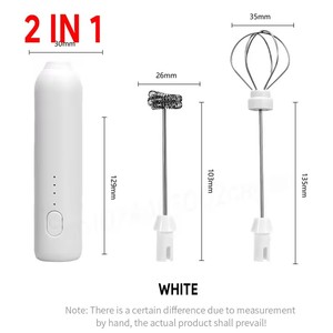 Không dây sữa Frother điện Type-C cầm tay máy xay sinh tố thép không gỉ Mini cà phê Maker <span class=keywords><strong>Whisk</strong></span> Mixer cho cà phê Cappuccino Kem - Product Image 6