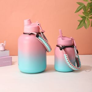 Custom 500ml 750ml 1000ml 1500ml Double Wall Stainless Steel 304 Vacuum Insulated Water Bottle <b>Large</b> Capacity Belly <b>Cup</b> - Product Image 3