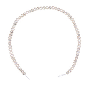 Perles d'eau douce naturelles presque circulaires, provenant directement des fabricants, pour la fabrication de bijoux faits main. - Product Image 5