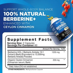 OEM/ODM bberine травяные капсулы для здоровья поддерживают здоровье сердца и сердечно-сосудистой системы, помогают поддерживать здоровый холестерин - Product Image 4