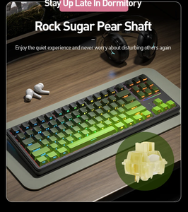 Clavier mécanique sans fil T88 2.4G BT à trois modes, personnalisé, pour ordinateur portable, bureau, jeux - Product Image 1