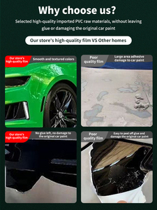 Highcool alta calidad 1,52*17 m/rollo Auto Car Vinyl Wraps Tint 6,5 Mil grueso autoadhesivo Morganite rojo que cambia de color TPU - Product Image 6