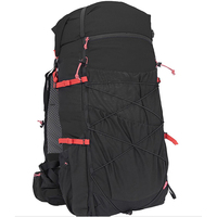 Sac à dos de randonnée imperméable et résistant en tissu ripstop 53L pour le trekking et le camping