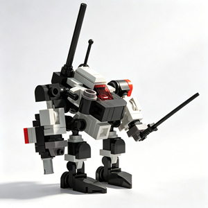 Prototipo de ciencia ficción, juego de bloques de construcción educativos STEM, modelo de soldado tipo 0, robot Mecha, ladrillos de montaje DIY, juguete creativo - Product Image 1