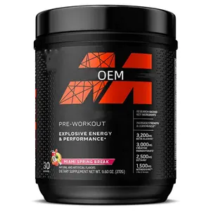 Büyük indirim OEM PreWorkout enerji tozu içecek karışımı | Spor beslenme erkekler ve kadınlar için egzersiz öncesi Protein tozu