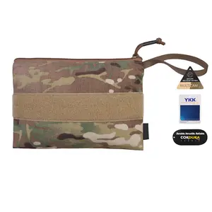 Emersongear 500D Cordura Nylon Multicam File Bag Outdoor 10*7 pulgadas Tactical File Pocket con cremallera YKK