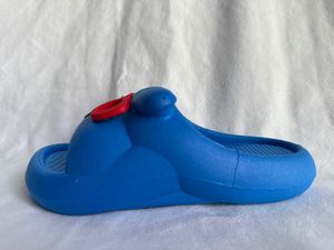 Pantoufles bleues, semelle de 25 mm, matériau PVC, antidérapantes, toutes saisons, pour la maison - Product Image 2