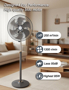 2025 thiết kế mới hiện đại BLDC động cơ đứng <span class=keywords><strong>Fan</strong></span> 10 tốc độ mạnh mẽ điều khiển từ xa điện dao động bệ <span class=keywords><strong>fan</strong></span> đối với trang chủ - Product Image 4