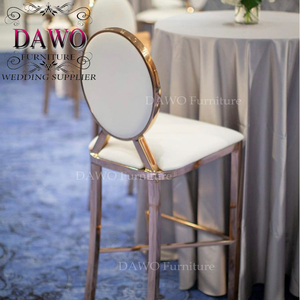 Commercio all'ingrosso bianco da cocktail di fantasia di alta metallo sedie da <span class=keywords><strong>bar</strong></span> - Product Image 2