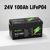 Batterie au lithium LiFePO4 24V 100Ah 200Ah, alimentation pour appareils électriques embarqués, système solaire, banque d'alimentation