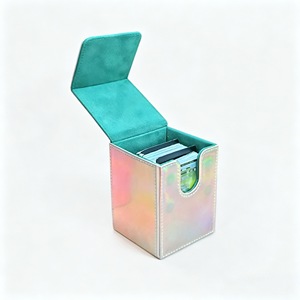 Boîte de pont <span class=keywords><strong>en</strong></span> carton d'impression personnalisée extérieure <span class=keywords><strong>en</strong></span> cuir de grande capacité pour jeu de cartes - Product Image 1