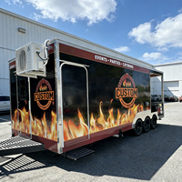 Remolque de Comida en Venta, Camión de Comida Móvil Totalmente Equipado, Remolque para Pizza, Café y Helados, Carrito de Hot Dogs, Listo para DOT y CE