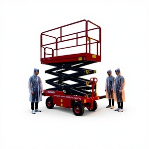 Plataforma Elevadora de Tijera Eléctrica Estacionaria - Elevador de Construcción Nuevo con Estructura Metálica y Capacidad de 2 Toneladas - Product Image 1