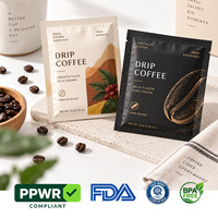 Sachets d'emballage pour thé avec barrière anti-humidité, pochettes plates personnalisées imprimées pour thé vert, thé noir, mélanges d'herbes et feuilles en vrac