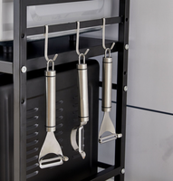 Étagère de rangement multifonctionnelle pour four de cuisine, étagère pour four à micro-ondes, support d'étagère, étagère pour four à micro-ondes, cuisine