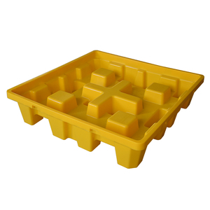Pallet di Contenimento in Plastica per 4 Fusti IBC in HDPE, Industriale, di Alta Qualità, Economico, per Controllo Sversamenti di Olio - Product Image 5