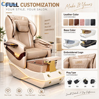 Fauteuil de massage de pédicure de luxe sans tuyauterie, couleur personnalisée, vente en gros, pour salon de manucure