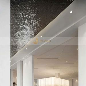 Panneau mural décoratif en acier inoxydable SS304 professionnel, motif ondulations d'eau, plaqué or, épaisseur personnalisée, avec services de pliage et de découpe - Product Image 2