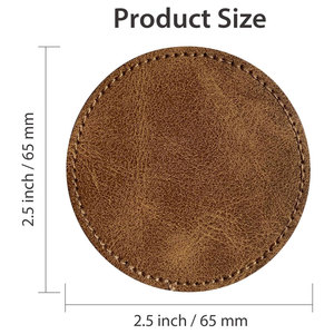 Patch en cuir véritable du fabricant, forme personnalisée pour baskets, patch en cuir PU personnalisé avec œillet métallique pour sacs à dos - Product Image 6