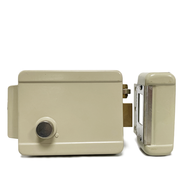 High Quality Anti-Theft Electric Lock for Home Office Waterproof Durable Steel Iron Main Door Rim Lock With Key Unloack Method