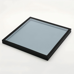 Mur-rideau commercial isolant en verre avec double vitrage trempé Low-E pour façade de bâtiment commercial, hôtel et serre - Product Image 1