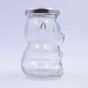 Diskon besar bentuk beruang 120ml 180ml 280ml stoples penyimpanan makanan untuk Jam Jelly manis & madu dengan klasik tutup sekrup kaleng toples lilin - Product Image 3