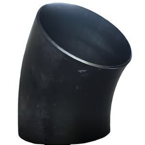 מרפק <span class=keywords><strong>90</strong></span> מעלות מפלדה שחורה DIN SMS ISO <span class=keywords><strong>CS</strong></span>, ריתוך ראש עגול, משטח חלק, לחץ גבוה, ליישומי נפט וגז - Product Image 2