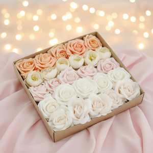 <span class=keywords><strong>AM</strong></span>-WDE07 Ammy Cajas Decorativas para Flores Artificiales de Boda, Caja de Rosas Blancas y Rosas, Materiales para Ramos de Flores DIY - Product Image 3