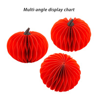 Décorations de citrouille en plastique pliables écologiques personnalisées, décoration de table de Noël, couleur rouge et verte, décoration de fête suspendue de Noël