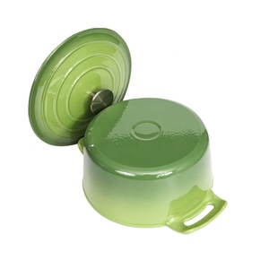 Ensemble de <span class=keywords><strong>casseroles</strong></span> et marmites Longkey en fonte émaillée céramique, classiques, antiadhésives, écologiques, compatibles gaz et <span class=keywords><strong>induction</strong></span> - Product Image 3