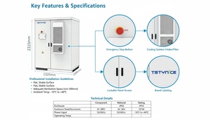 Outdoor Solar <b>Energy</b> <b>Storage</b> <b>System</b> 215KWh Range 10ft-40ft Container Lithium Ion Cooling CAN BESS Cabinet TSTY-215KWh Long-lasti - Product Image 3