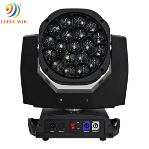 סיטונאי 19pcs 15w DJ דיסקו המפלגה שלב בר led נייד ראשי עם זום אור חתונות אירועים מפלגה