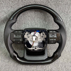 Modification <span class=keywords><strong>du</strong></span> volant en fibre de carbone et cuir, sport, <span class=keywords><strong>personnalisable</strong></span> pour Corolla LC300 LC250 Hilux Fortuner Land Cruiser GR - Product Image 2