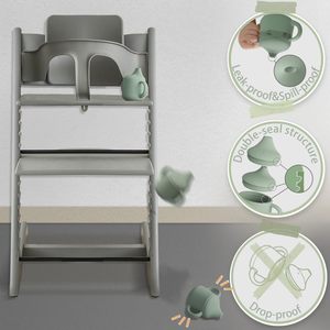 <span class=keywords><strong>Tasse</strong></span> d'alimentation pour bébé en silicone incassable et écologique avec couvercle à bec unique, paille souple séparable et double poignée <span class=keywords><strong>anti</strong></span>-<span class=keywords><strong>fuite</strong></span> - Product Image 6