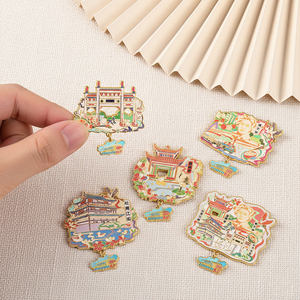 Magnete per Frigorifero in Metallo di Changsha, Adesivo Souvenir Creativo Personalizzato DIY della Strada Vecchia di Taiping, Isola Juzi - Product Image 1