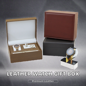 Luxury <b>Leather</b> <b>Watch</b> Jewelry Organizer Box, Flip Lid Multi Compartment Storage Case for Men <b>Watch</b> Women Jewelry Gift Packing - Product Image 2