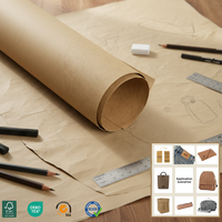 Papier kraft biodégradable épais, lavable, double face, enduit de résine, résistant à la flexion, compatible avec la sérigraphie, échantillon gratuit