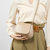 Tas dompet selempang kulit untuk wanita, tas dompet selempang bahu kulit asli bergaya Korea antik bermerek mewah modis 2026
