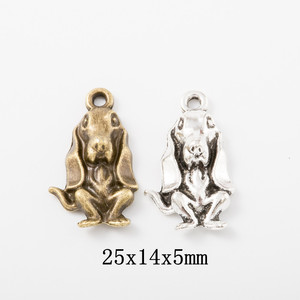 Nouvelle Annonce : Pendentifs Breloques Minimalistes en Alliage Chien <span class=keywords><strong>Berger</strong></span> Picard Assis, Breloques Classiques, Accessoires de Bijoux pour Décoration - Product Image 1