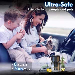 Glass Car Perfume Starlight Projection Decorative <b>Light</b> Aromatherapy Aroma Diffuser <b>Smart</b> Car Humidifier Diffuser for Cars - Product Image 5