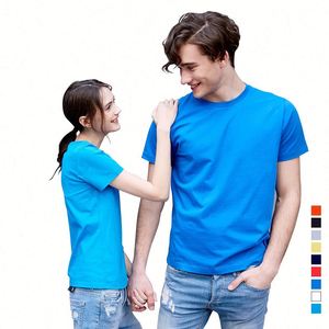 Design Classical Fashion Round Neck T-shirt Smooth Line Box Packaging Red Color 100 Percent Cotton Digital Printing T-shirt - Product Image 4