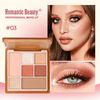 Palette de fards à paupières 7 couleurs, best-seller, légère, longue tenue, textures variées, scintillante et pailletée