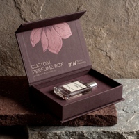 Boîte cadeau de parfum brun premium personnalisée et boîte magnétique pour parfum avec boîte en papier parfumé pour collection de parfums