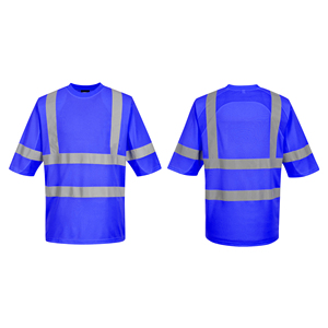 Camisa de Seguridad de Alta Visibilidad para Hombre, Color Naranja Fluorescente, Certificada ANSI/ISEA 107, Cinta Reflectante, 100% Poliéster, para Trabajadores en Carreteras - Product Image 3