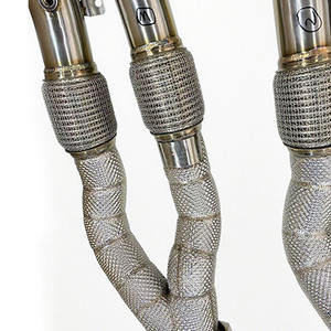 2021-2025 RS3 8Y SD Escape Acero inoxidable Alto flujo RS3 Downpipe para Sedan Sportback Straight-through Aislamiento térmico - Product Image 6