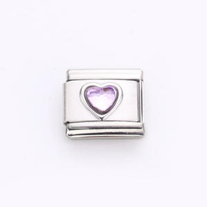 Módulo de Pulsera de Acero Inoxidable Italiano para Hacerlo Usted Mismo, con Gemas de Colores Vibrantes, Accesorios Infantiles, Colgantes de Moda y Dijes de Circonita - Product Image 6